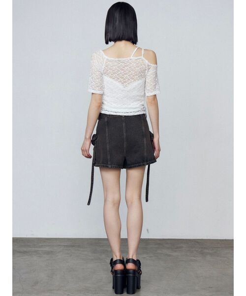 新品未使用！マチャット デニムラップショートパンツ