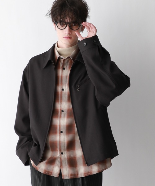 RAGEBLUE（レイジブルー）の「ツイルジップジャケット（ブルゾン・メンズ・ブラック/ホワイト/ベージュ・MEDIUM/LARGE）」の7枚目の写真