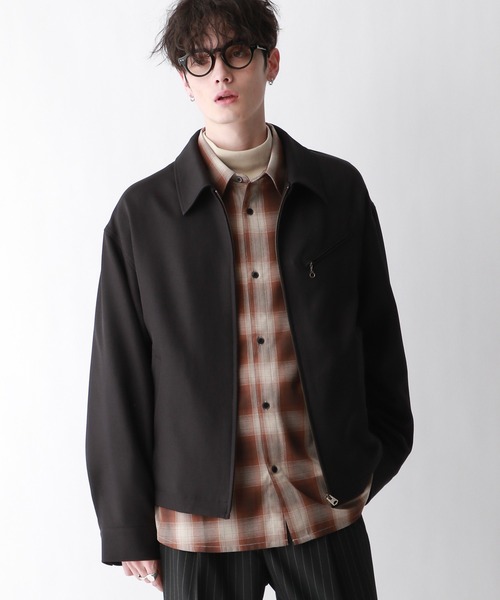 RAGEBLUE（レイジブルー）の「ツイルジップジャケット（ブルゾン・メンズ・ブラック/ホワイト/ベージュ・MEDIUM/LARGE）」の8枚目の写真