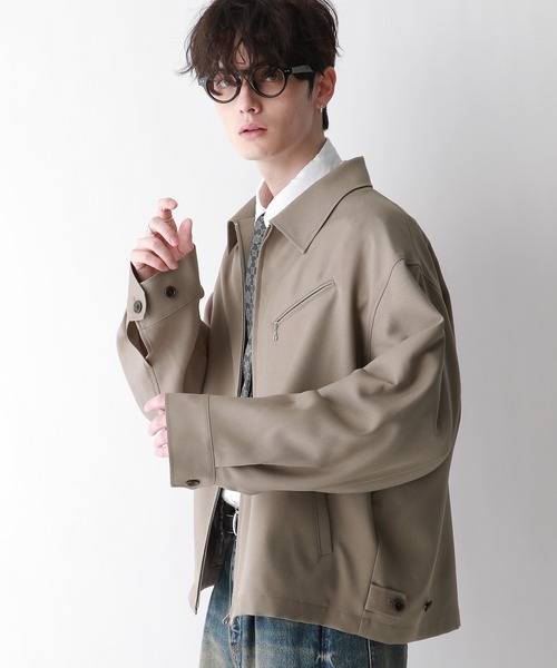 RAGEBLUE（レイジブルー）の「ツイルジップジャケット（ブルゾン・メンズ・ブラック/ホワイト/ベージュ・MEDIUM/LARGE）」の15枚目の写真