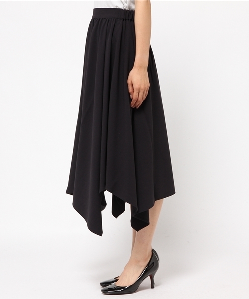 ROSE BUD（ローズバッド）の「LSK-15225 W/ELASTIC SQUARE SKIRT（スカート・レディース・ベージュ/ネイビー・ONE SIZE）」の9枚目の写真