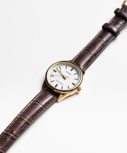 CASIO(カシオ)の「【60】【ITN】【CASIO(カシオ)】アナログ ラウンド ゴールド レザー 腕時計(アナログ腕時計・レディース・ホワイト/ブラック/ゴールド/ホワイト系その他/ブラック系その他/ゴールド系その他・FREE)」の2枚目の写真