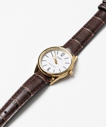 CASIO（カシオ）の「【60】【ITN】【CASIO（カシオ）】アナログ ラウンド　ゴールド　レザー　腕時計（アナログ腕時計）」