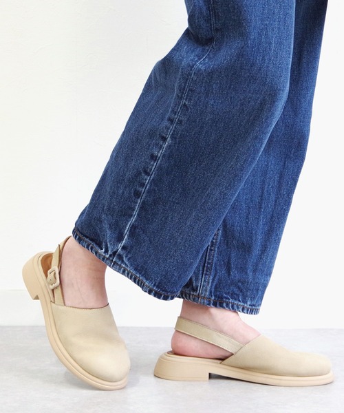 BUENO(ブエノ)の「BUENO/ブエノ ラウンドトゥサンダル【Y8704】(サンダル・レディース・ベージュ/ダークブラウン/ライトグリーン・36/37/38/39)」の2枚目の写真