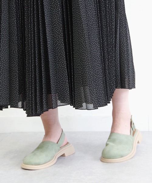 BUENO(ブエノ)の「BUENO/ブエノ ラウンドトゥサンダル【Y8704】(サンダル・レディース・ベージュ/ダークブラウン/ライトグリーン・36/37/38/39)」の7枚目の写真