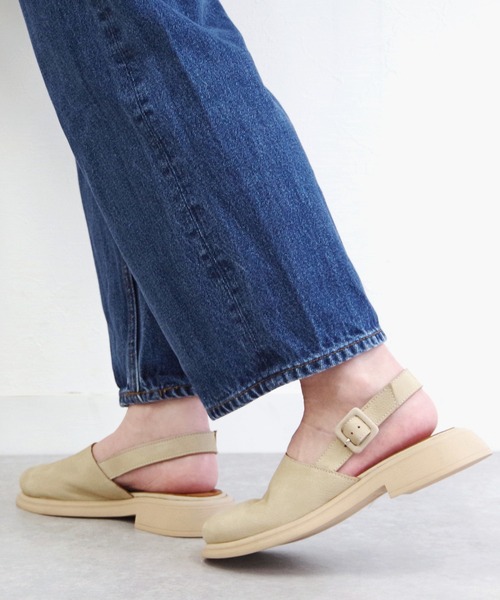 BUENO(ブエノ)の「BUENO/ブエノ ラウンドトゥサンダル【Y8704】(サンダル・レディース・ベージュ/ダークブラウン/ライトグリーン・36/37/38/39)」の6枚目の写真