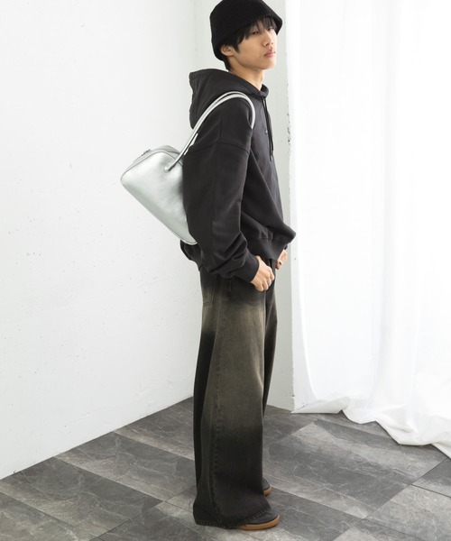 SENSE OF PLACE by URBAN RESEARCH(センスオブプレイスバイアーバンリサーチ)の「Gem Stone Cropped Hoodie(パーカー・メンズ・ネイビー/ブラック/ミント・MEDIUM/LARGE)」の9枚目の写真