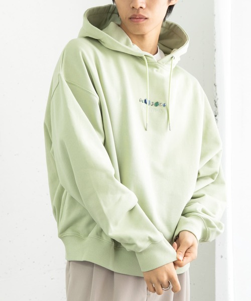 SENSE OF PLACE by URBAN RESEARCH(センスオブプレイスバイアーバンリサーチ)の「Gem Stone Cropped Hoodie(パーカー・メンズ・ネイビー/ブラック/ミント・MEDIUM/LARGE)」の18枚目の写真