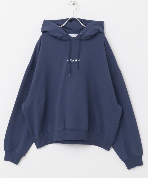 【美品】Stone  パーカー ネイビー Mサイズ セール】Gem Stone Cropped Hoodie（パーカー）｜SENSE OF PLACE by