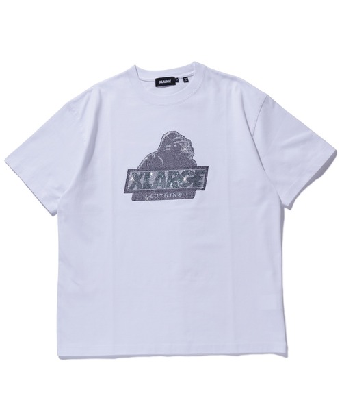 XLARGE（エクストララージ）の「RHINE STONE SLANTED OG S/S TEE（Tシャツ/カットソー・メンズ・ホワイト/ブラック/ネイビー・L/M/S/XL）」の21枚目の写真