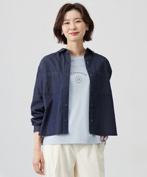 【洗える】5ozバージラコンパクト デニムシャツ