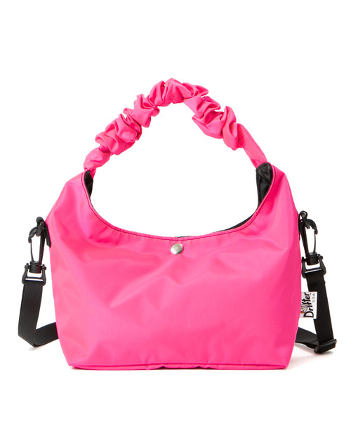 Drifter（ドリフター）の「GATHER HANDLE BAG／ギャザーハンドルバッグ（ショルダーバッグ・レディース・ケリーグリーン/ピンク/ブラック/ブルー/ブラウン/ピーコックグリーン系・FREE）」の6枚目の写真