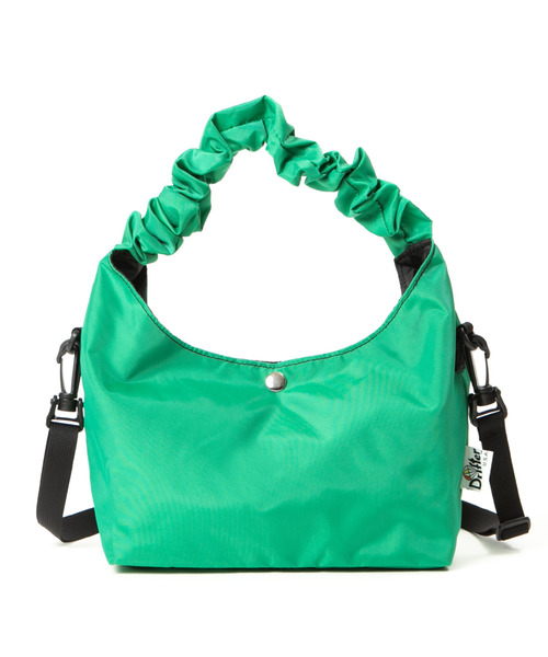 Drifter（ドリフター）の「GATHER HANDLE BAG／ギャザーハンドルバッグ（ショルダーバッグ・レディース・ケリーグリーン/ピンク/ブラック/ブルー/ブラウン/ピーコックグリーン系・FREE）」の18枚目の写真