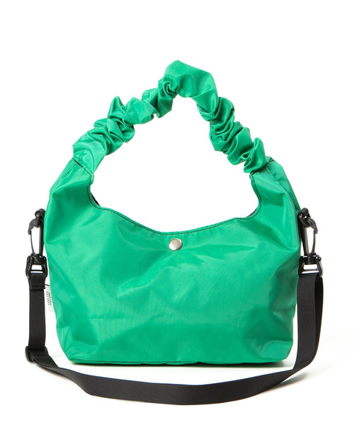 Drifter（ドリフター）の「GATHER HANDLE BAG／ギャザーハンドルバッグ（ショルダーバッグ・レディース・ケリーグリーン/ピンク/ブラック/ブルー/ブラウン/ピーコックグリーン系・FREE）」の20枚目の写真
