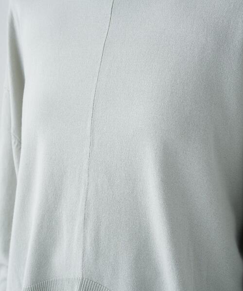 cloenc（クロエンス）の「イレヘムニットプルオーバー（ニット/セーター・レディース・グリーン系/ホワイト/ダークグレー・02）」の15枚目の写真