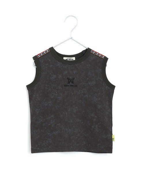 MAKE YOUR DAY（メイクユアデイ）の「チロリアンスリーブレスTシャツ■80～140cm（Tシャツ/カットソー・キッズ・グレー/ブラウン・90/100/110/120/130/140/80）」の11枚目の写真