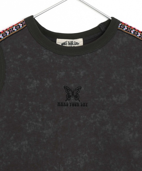 MAKE YOUR DAY（メイクユアデイ）の「チロリアンスリーブレスTシャツ■80～140cm（Tシャツ/カットソー・キッズ・グレー/ブラウン・90/100/110/120/130/140/80）」の16枚目の写真