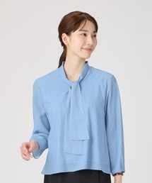 ブラウス シャツ チケットプリントボウタイ ブラウス レディース チケットプリントボウタイ ブラウス|ANAYI OFFICIAL ONLINE