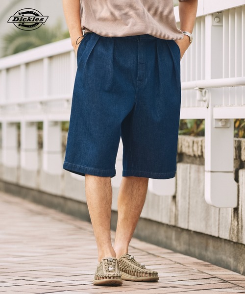 Dickies/ディッキーズ 別注 TCツイル ツータック イージーワイドハーフ