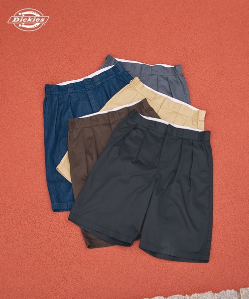 Dickies/ディッキーズ 別注 TCツイル ツータック イージーワイドハーフ