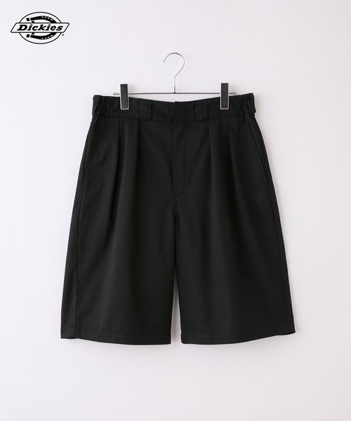 Dickies（ディッキーズ）の「Dickies/ディッキーズ 別注 TCツイル ツータック イージーワイドハーフパンツ【THE CRAFT CREW PRODUCTS】（チノパンツ・メンズ・カーキ/チャコール/ベージュ/ブルー/スミクロ/ブラック/ダークブラウン/インディゴブルー・S/2L/L/M）」の21枚目の写真