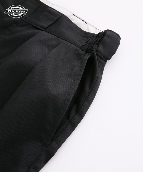 Dickies（ディッキーズ）の「Dickies/ディッキーズ 別注 TCツイル ツータック イージーワイドハーフパンツ【THE CRAFT CREW PRODUCTS】（チノパンツ・メンズ・カーキ/チャコール/ベージュ/ブルー/スミクロ/ブラック/ダークブラウン/インディゴブルー・S/2L/L/M）」の15枚目の写真