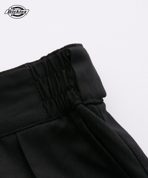 Dickies（ディッキーズ）の「Dickies/ディッキーズ 別注 TCツイル ツータック イージーワイドハーフパンツ【THE CRAFT CREW PRODUCTS】（チノパンツ・メンズ・カーキ/チャコール/ベージュ/ブルー/スミクロ/ブラック/ダークブラウン/インディゴブルー・S/2L/L/M）」の12枚目の写真
