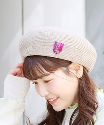 チチカカ | チャーム付きペルテープサマーベレー(ハンチング/ベレー帽)