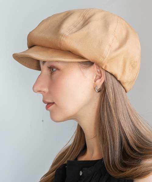 14+（イチヨンプラス）の「ふっくらキャス（キャスケット・レディース・カーキ/ブラック/オフホワイト/ベージュ・M）」の3枚目の写真