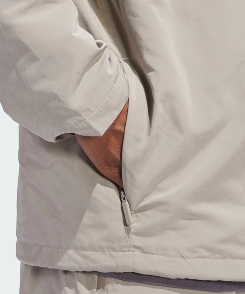 adidas Originals（アディダスオリジナルス）の「アディダス バスケットボール コーチジャケット（ジェンダーニュートラル）/ アディダスオリジナルス adidas Originals（ナイロンジャケット・メンズ・ベージュ・XX-LARGE/3XL/LARGE/MEDIUM/SMALL/X-LARGE/X-SMALL）」の6枚目の写真