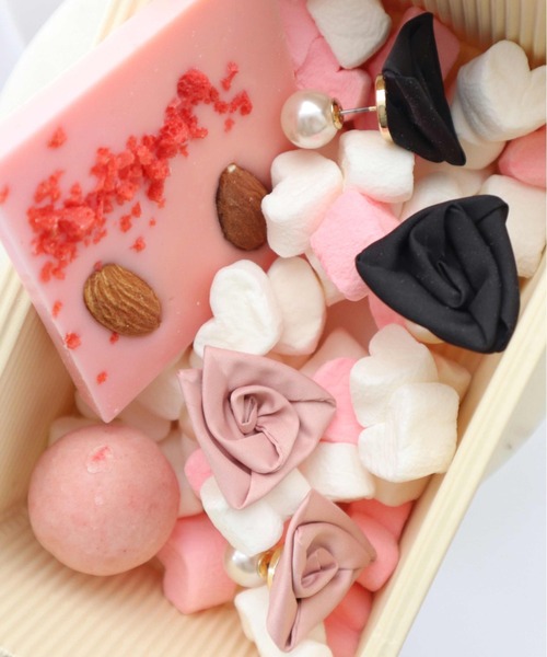 Dorry Doll（ドリードール）の「ロージーピアス（ピアス（両耳用）・レディース・ピンク/ブラック・FREE）」の11枚目の写真