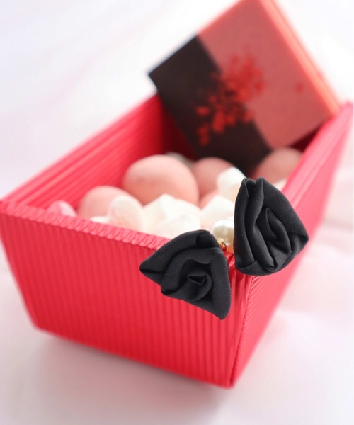 Dorry Doll（ドリードール）の「ロージーピアス（ピアス（両耳用）・レディース・ピンク/ブラック・FREE）」の13枚目の写真