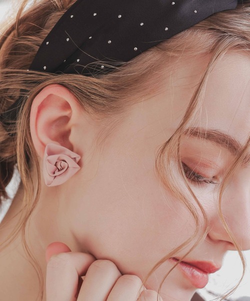 Dorry Doll（ドリードール）の「ロージーピアス（ピアス（両耳用）・レディース・ピンク/ブラック・FREE）」の6枚目の写真