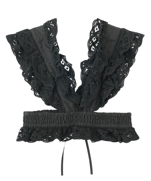 ROSE BUD(ローズバッド)の「(CREOLME)LACE BUSTIER(シャツ/ブラウス・レディース・ホワイト/ブラック・ONE SIZE)」の2枚目の写真