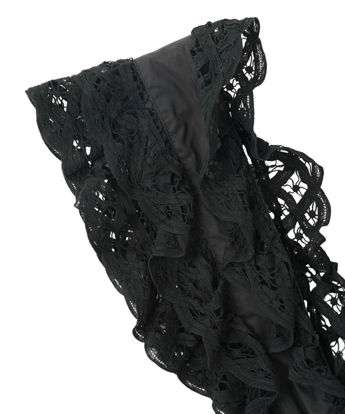 ROSE BUD(ローズバッド)の「(CREOLME)LACE BUSTIER(シャツ/ブラウス・レディース・ホワイト/ブラック・ONE SIZE)」の4枚目の写真
