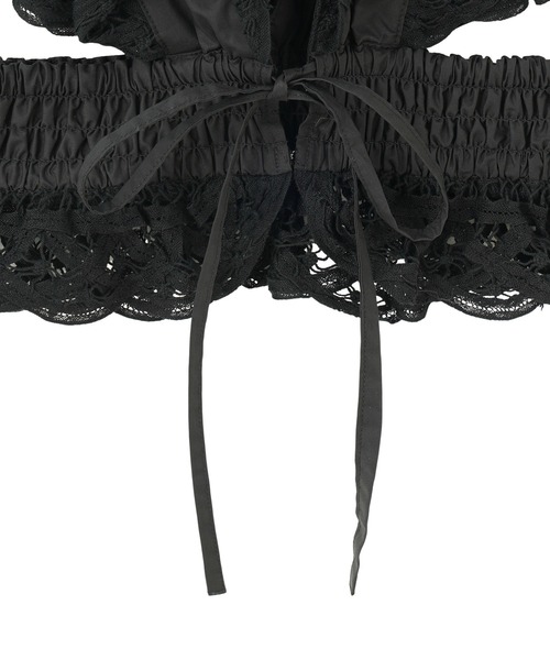 ROSE BUD(ローズバッド)の「(CREOLME)LACE BUSTIER(シャツ/ブラウス・レディース・ホワイト/ブラック・ONE SIZE)」の5枚目の写真