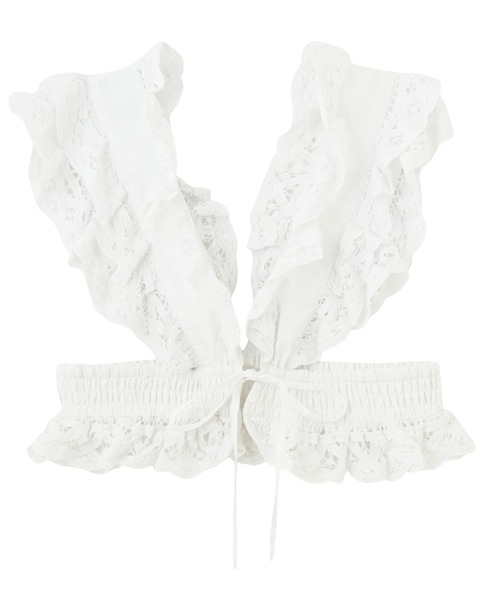 ROSE BUD(ローズバッド)の「(CREOLME)LACE BUSTIER(シャツ/ブラウス・レディース・ホワイト/ブラック・ONE SIZE)」の11枚目の写真