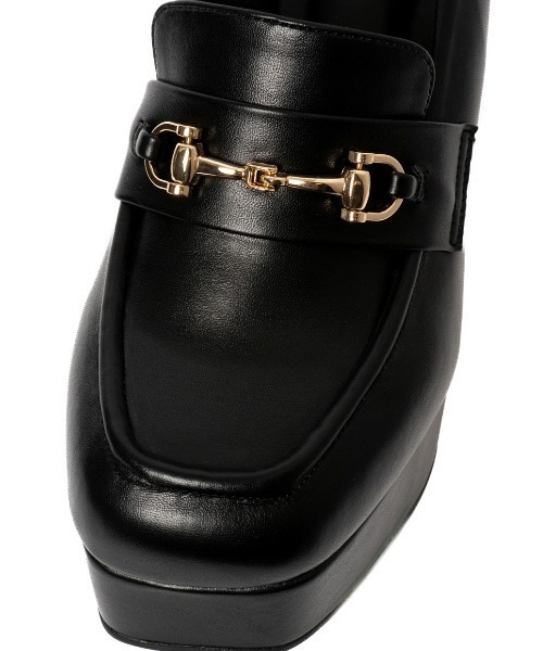 REZOY（リゾイ）の「【REZOY】ユニットソール厚底ビットローファー（ローファー・レディース・アイボリー/ベージュ系/ブラック・S/M/L/LL）」の8枚目の写真