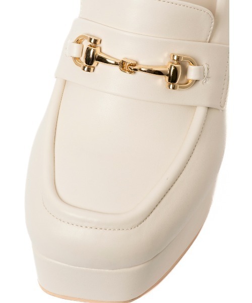 REZOY（リゾイ）の「【REZOY】ユニットソール厚底ビットローファー（ローファー・レディース・アイボリー/ベージュ系/ブラック・S/M/L/LL）」の10枚目の写真