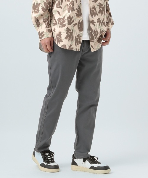 BAYFLOW（ベイフロー）の「[大人見え]スリムストレッチサテンパンツ≪ストレッチ≫（チノパンツ・メンズ・ベージュ/カーキ/チャコール・MEDIUM/LARGE）」の2枚目の写真