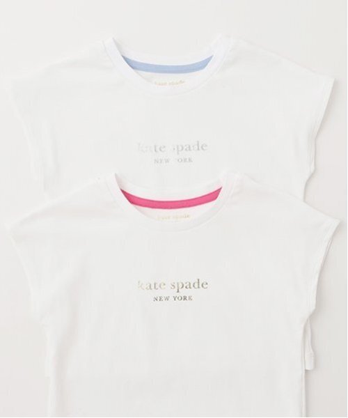 kate spade new york kids(ケイトスペードニューヨーク)の「トドラー メッシュニット&Tシャツセット(アンサンブル・キッズ・サックスブルー/チェリーピンク・130cm/120cm)」の10枚目の写真