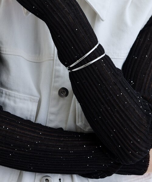 GALLEST（ギャレスト）の「エアリーメタルバングル（ブレスレット・レディース・シルバー/ゴールド・00）」の5枚目の写真