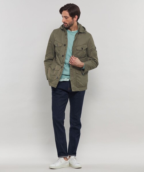 MACKINTOSH LONDON(マッキントッシュ ロンドン)の「【WEB・一部店舗限定】【BERWICK】ナイロンツイルフーデッドブルゾン(ブルゾン・メンズ・ネイビー/グリーン系その他3・38/40)」の4枚目の写真