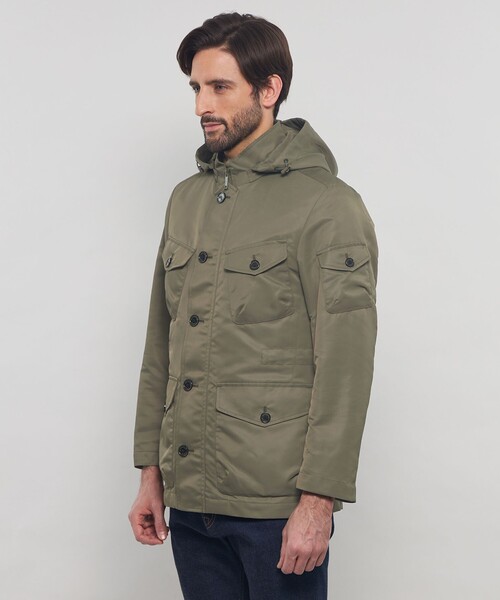 MACKINTOSH LONDON(マッキントッシュ ロンドン)の「【WEB・一部店舗限定】【BERWICK】ナイロンツイルフーデッドブルゾン(ブルゾン・メンズ・ネイビー/グリーン系その他3・38/40)」の7枚目の写真