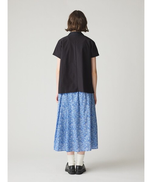 MidiUmi(ミディウミ)の「MidiUmi ポロノースリーブプルオーバー(Tシャツ/カットソー・レディース・オフホワイト/ブラック/ネイビー・FREE)」の13枚目の写真
