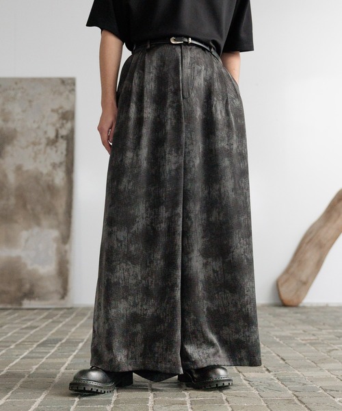 HARE（ハレ）の「【SET UP対応】DABOルーズワイドパンツ(HARE)（スラックス・メンズ・ブラック/グレー/オフホワイト/ブルー/イエロー・SMALL/MEDIUM/LARGE）」の3枚目の写真