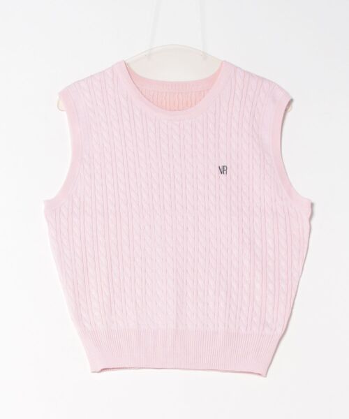 春服 サマーニット GUCCI ピンク ロゴノースリーブ ニット 2370239495.jpg?1726003574