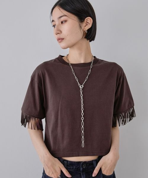 JEANASIS(ジーナシス)の「Yラインロングチェーンネックレス/290385(ネックレス・レディース・ゴールド/シルバー・FREE)」の8枚目の写真