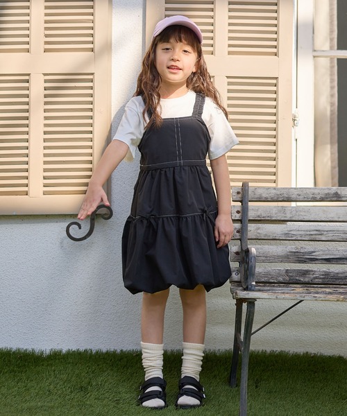 Piet（ピエット）の「リボンバルーン キャミワンピース（ワンピース・キッズ・ブラック/グレー・100/110/130/120）」の13枚目の写真