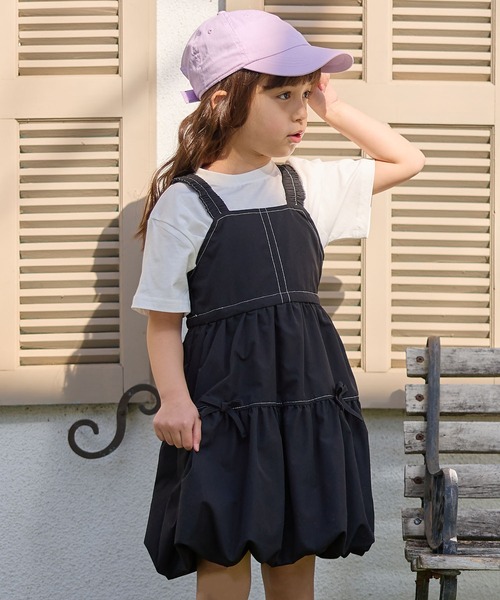 Piet（ピエット）の「リボンバルーン キャミワンピース（ワンピース・キッズ・ブラック/グレー・100/110/130/120）」の21枚目の写真